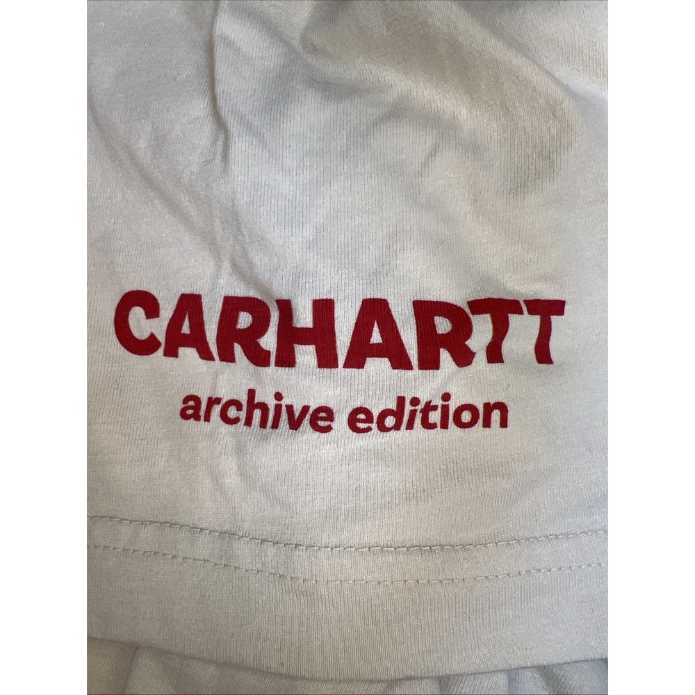 Carhartt Archive Edition Super Fab Flying Goose Tee 2XL Cream Heritage Workwear - Picture 8 of 14